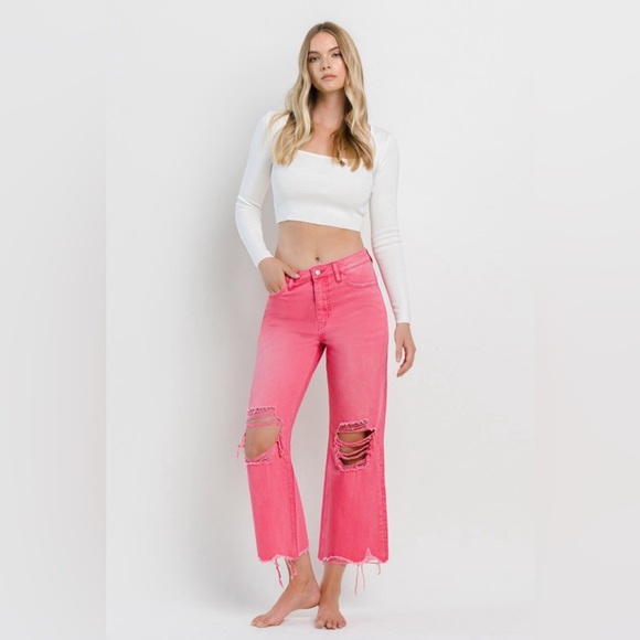 90’s Vintage Crop Flare Jeans - Picture 2 of 9